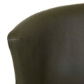 Sketch Ronda Upholstered Dining Chair - Kale Leather - Black Onyx