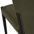 Sketch Ronda Upholstered Dining Chair - Kale Leather - Black Onyx