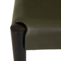 Sketch Ronda Upholstered Dining Chair - Kale Leather - Black Onyx