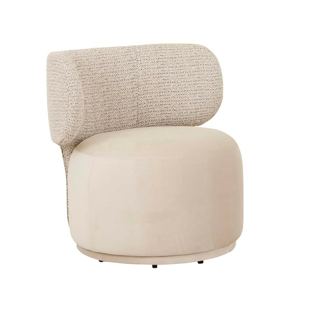 Tilda Occasional Chair - Sugar Velvet - Tundra Speckle