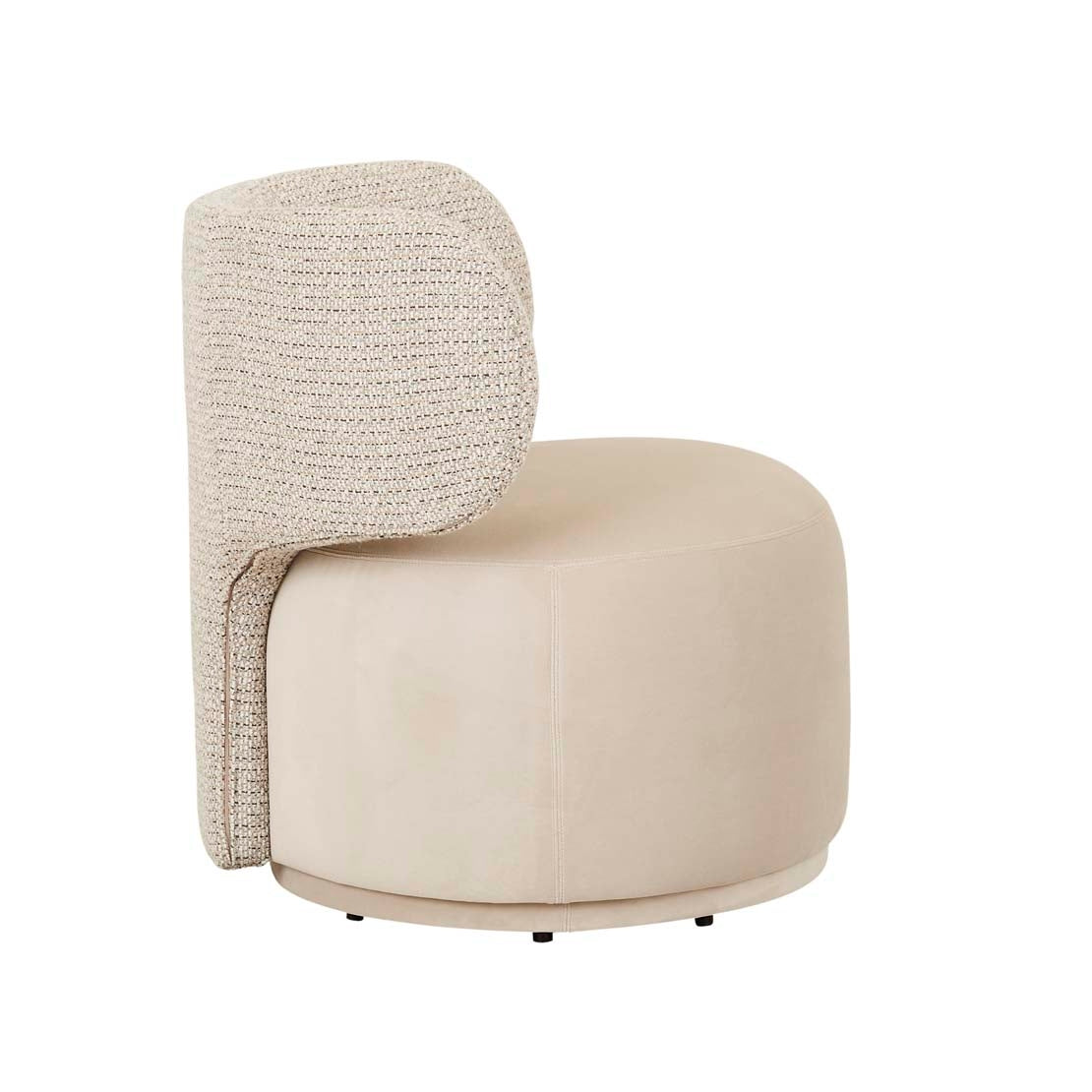 Tilda Occasional Chair - Sugar Velvet - Tundra Speckle