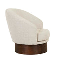 Trove Classic Occasional Chair - Ivory Boucle - Chestnut