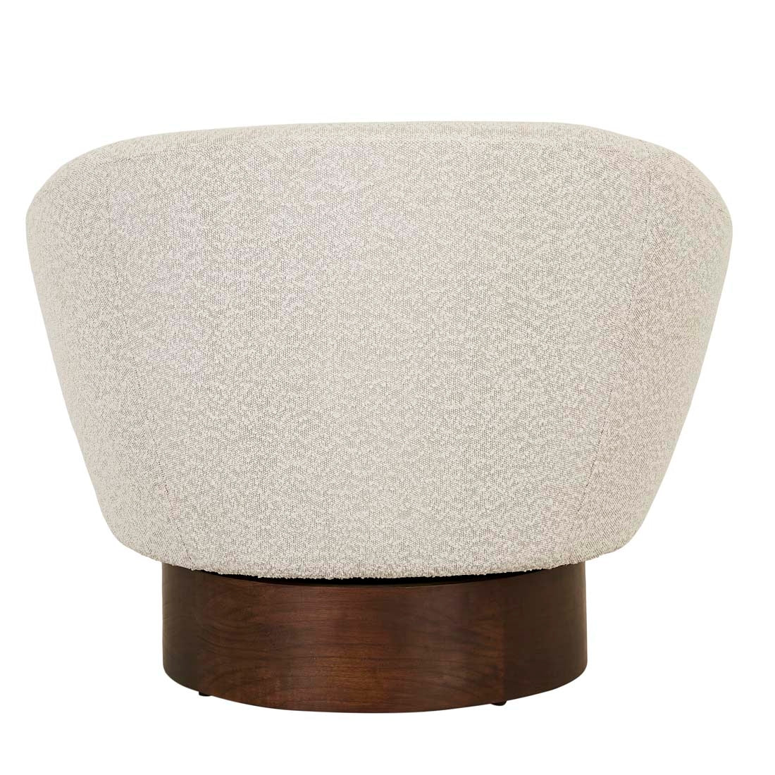 Trove Classic Occasional Chair - Ivory Boucle - Chestnut