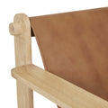 Vista Occasional Chair - Vintage Caramel - Natural Oak