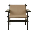 Vista Occasional Chair - Vintage Taupe - Black Oak