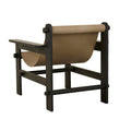 Vista Occasional Chair - Vintage Taupe - Black Oak