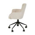 Walter Office Chair - Seashell - Black Metal