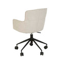 Walter Office Chair - Seashell - Black Metal