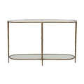 Amelie Oval Console - Antique Brass