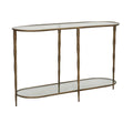 Amelie Oval Console - Antique Brass