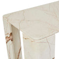 Atlas Slab Console Table - Brown Vein Marble