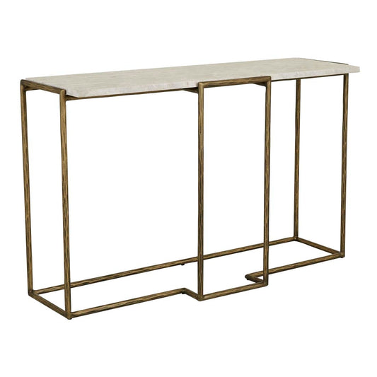 Verona Classic Console - Latte - Antique Brass