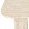 Amara Geo Coffee Table - Natural Travertine