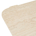 Amara Geo Coffee Table - Natural Travertine