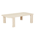 Amara Geo Coffee Table - Natural Travertine