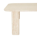 Amara Geo Coffee Table - Natural Travertine