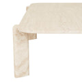 Amara Geo Coffee Table - Natural Travertine