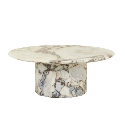 Atlas Decagon Coffee Table - Matt Ocean Marble