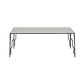 Celeste Coffee Table - White Marble - Black