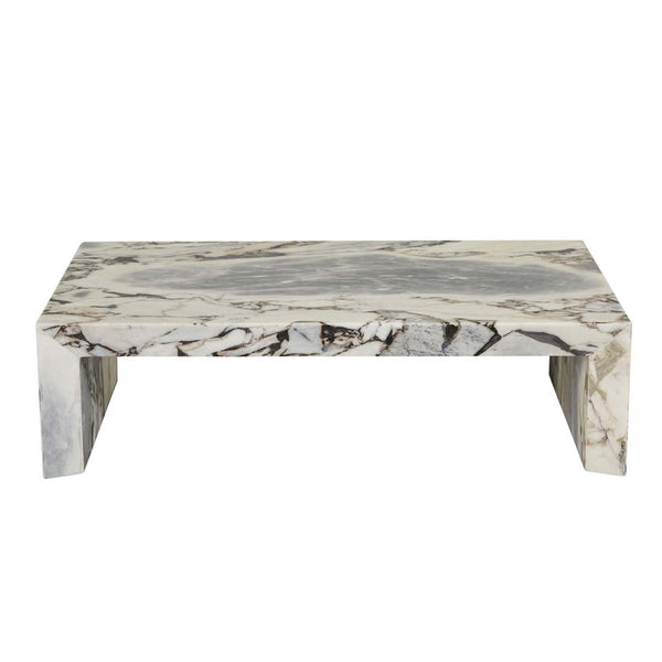 Elle Monument Coffee Table - Matt Ocean Marble