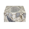 Elle Monument Coffee Table - Matt Ocean Marble