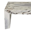 Elle Monument Coffee Table - Matt Ocean Marble