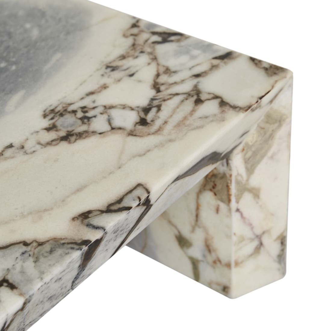 Elle Monument Coffee Table - Matt Ocean Marble