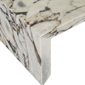 Elle Monument Coffee Table - Matt Ocean Marble