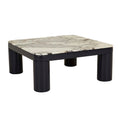 Frankie Marble Coffee Table - Matt Ocean Marble - Gloss Navy