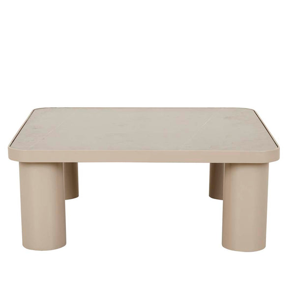 Frankie Outdoor Ceramic Coffee Table - Light Grey - Clay