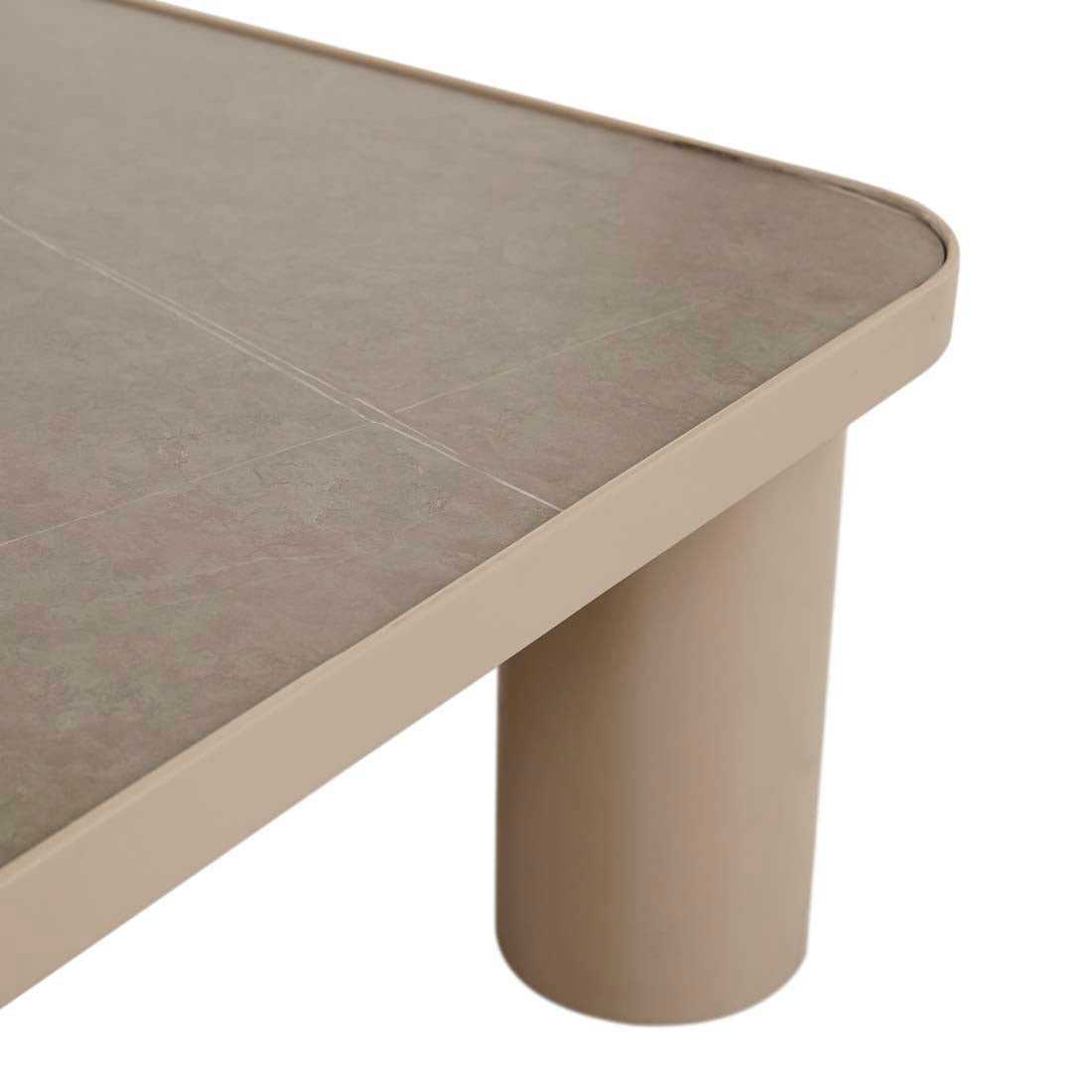 Frankie Outdoor Ceramic Coffee Table - Light Grey - Clay