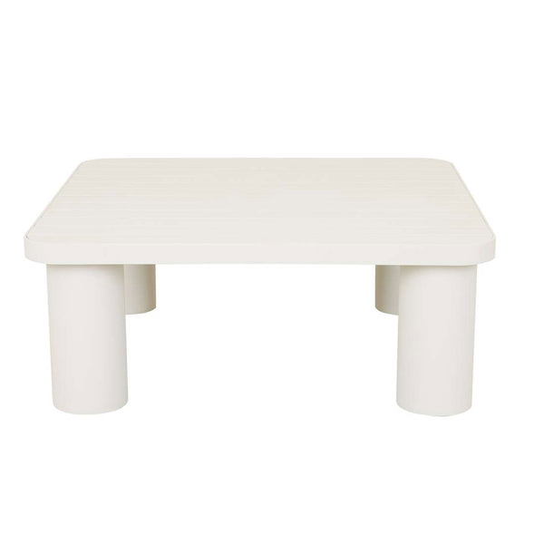 Frankie Outdoor Coffee Table - Aluminium White