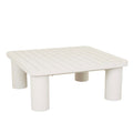 Frankie Outdoor Coffee Table - Aluminium White