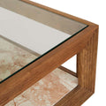 Zephyr Coffee Table - Crema Beige Marble - Natural