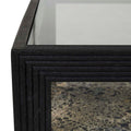 Zephyr Coffee Table - Golden Portoro - Sandblasted Black