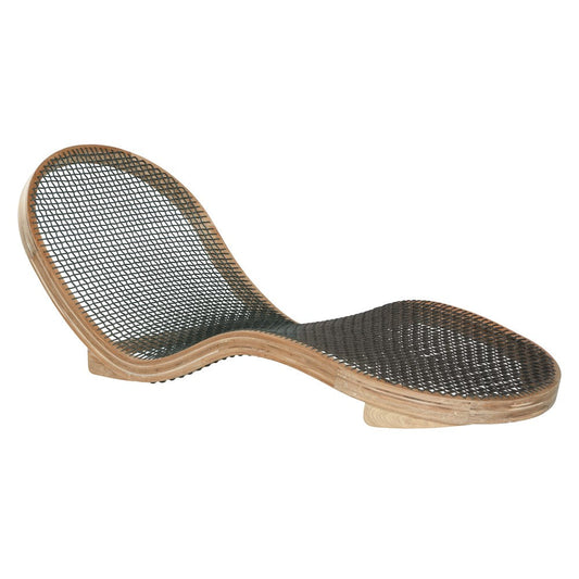 Corfu Curved Sun Lounger | Charcoal