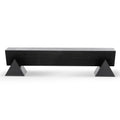 Davila 1.9m Elm Bench - Full Black