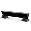 Davila 1.9m Elm Bench - Full Black