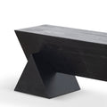 Davila 1.9m Elm Bench - Full Black