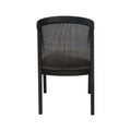 Set of 2 - Margie Black ELM Dining Chair - Light Beige