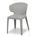 Set of 2 - Pollard Fabric Dining Chair - Coastal Light Grey