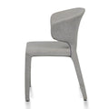 Set of 2 - Pollard Fabric Dining Chair - Coastal Light Grey