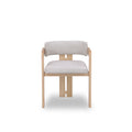 Set of 2 - Merari Natural NZ Ash Dining Chair - Stone Beige