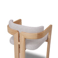 Set of 2 - Merari Natural NZ Ash Dining Chair - Stone Beige