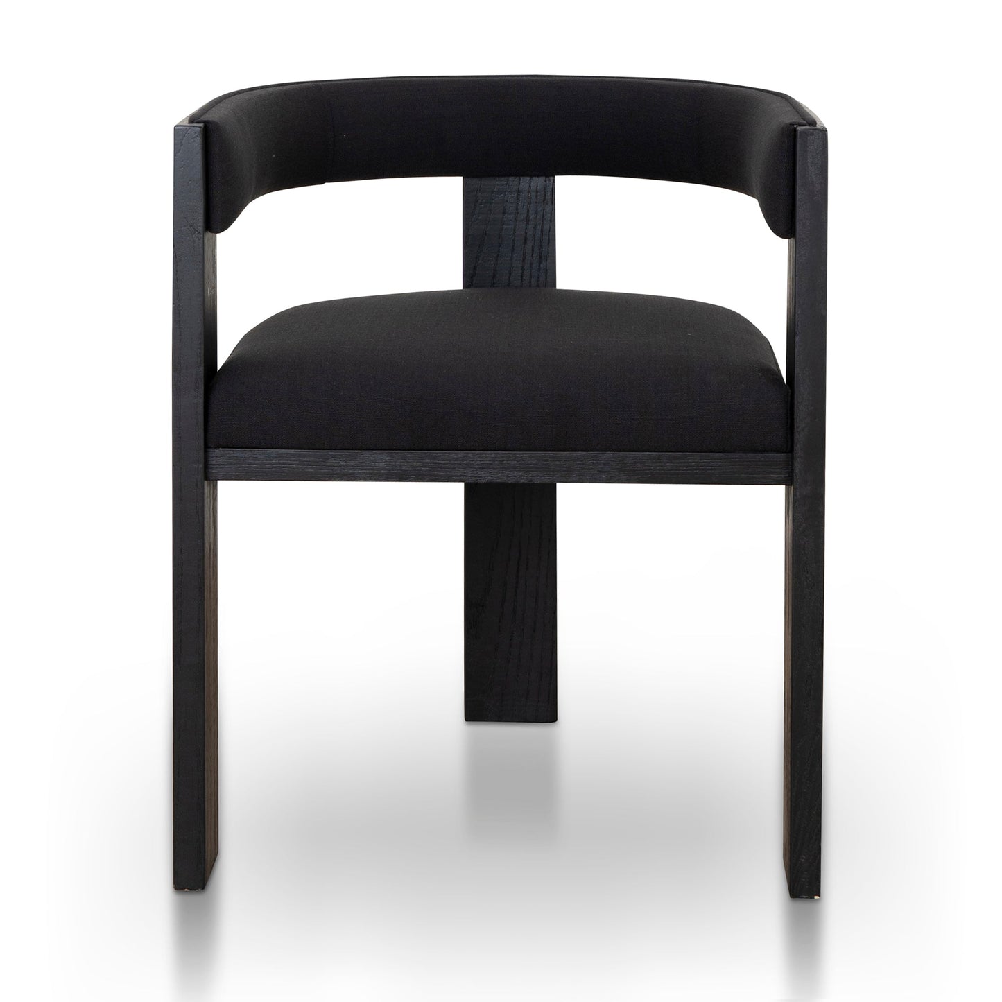 Set of 2 - Miles ELM Dining Chair - Full Black