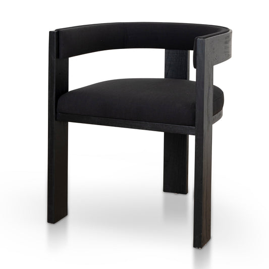 Set of 2 - Miles ELM Dining Chair - Full Black