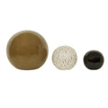 Hanson Orb Set of 3 Sculpture - Terra Multi