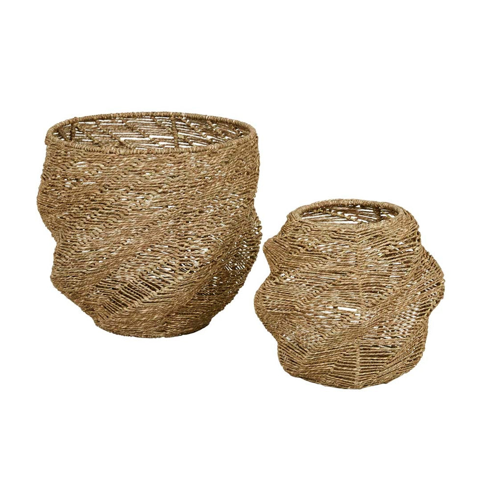 Lark Twisted Set 2 Baskets - Natural