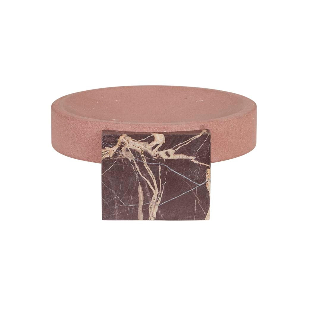 Rufus Hedra Bowl - Cherry Marble - Red Sandstone