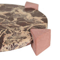 Rufus Hedra Round Tray - Cherry Marble - Red Sandstone